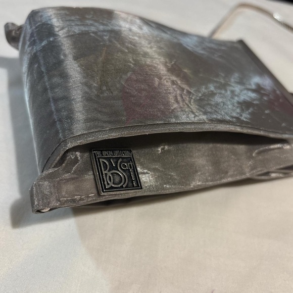 Bo’s Art Studio The Opera Collection Gray Leaf Pattern Evening Bag EUC - Picture 11 of 14